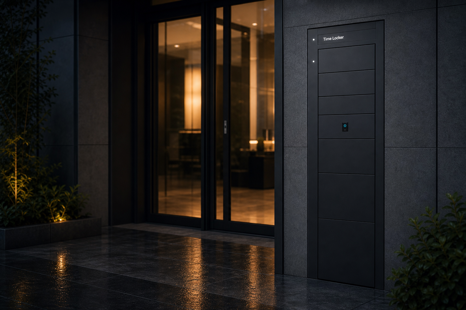 Time Locker pametni terminal na ulazu moderne stambene zgrade
